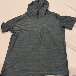 Men's Gray Hooded Shirt